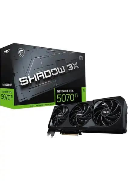 MSI RTX 5070 TI 16G Shadow 3X OC Grafik Kartı Yüksek Performans ve Teknoloji