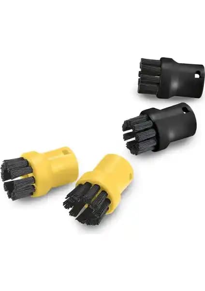Karcher SC Serisi Uyumlu Yuvarlak Fırça Seti (4 Parça) 2.863-264.0 – Çok Yüzeyli Temizlik Aksesuarı