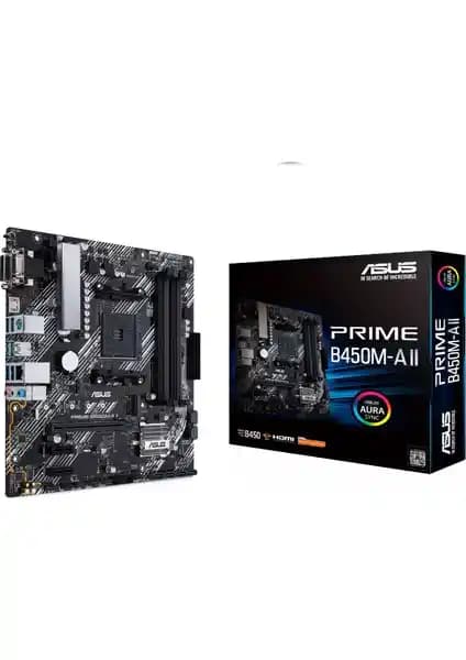 Asus Prime B450M-A II Anakart: Yüksek Performans ve Çok Yönlü Bağlantı Seçenekleri