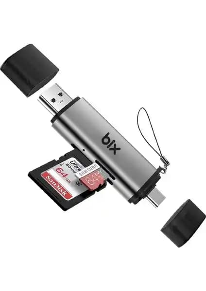 Bix ADP-11 Type-C ve USB 3.2 Hafıza Kartı Okuyucu Özellikleri ve Kullanım Alanları