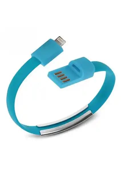 Codegen Apple Uyumlu Mavi Lightning Şarj ve Veri Kablosu 8 Pin iPhone ve iPad için