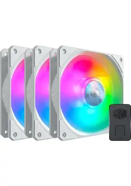 Cooler Master Masterfan Sickleflow White 120MM ARGB LEDli: Yüksek Performans ve Estetik Bir Fan Çözümü