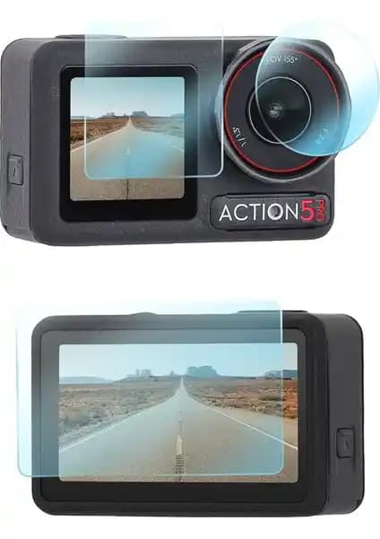 DJI OSMO Action 5 Pro Ekran Koruyucu Seti Yüksek Dayanıklılık ve Uyum Özelliği ile
