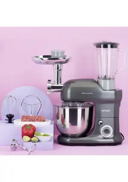 Emsan Bella Gusto Maxi Antrasit Stand Mikser: Güçlü ve Çok Yönlü Mutfak Çözümü