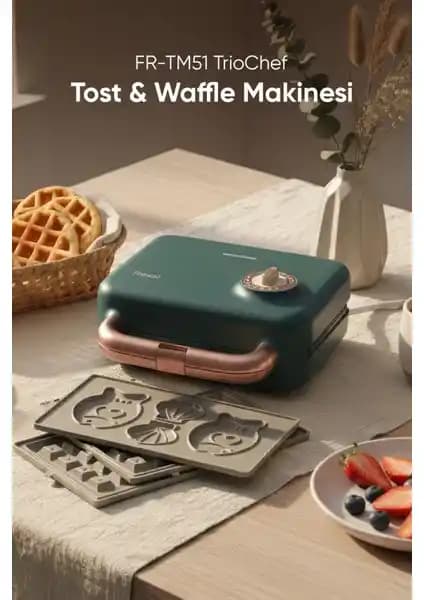 Fressi FR-TM51 TrioChef Çok Fonksiyonlu Waffle ve Tost Makinesi Özellikleri ve Kullanımı