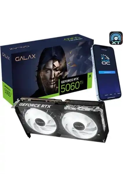GALAX GeForce RTX 5060 Ti 1-Click OC Ekran Kartı Yüksek Performans ve Gelişmiş Soğutma Özellikleriyle