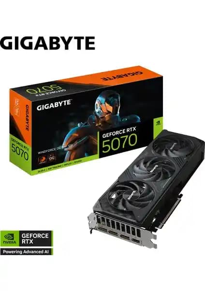 GIGABYTE GeForce RTX 5070 WINDFORCE OC 12GB: Yüksek Performanslı Oyun ve Grafik Kartı Özellikleri