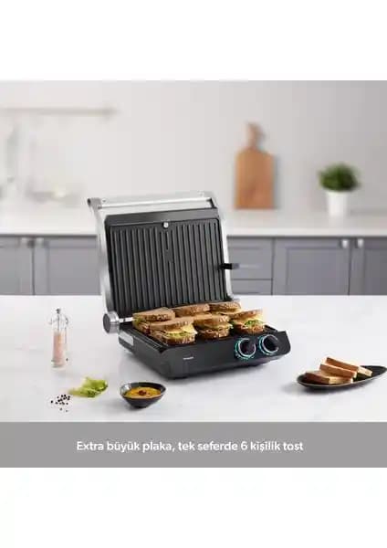 Homend Grilliant 1342H 3'ü Bir Arada Inox Tost ve Izgara Makinesi Özellikleri ve Kullanımı