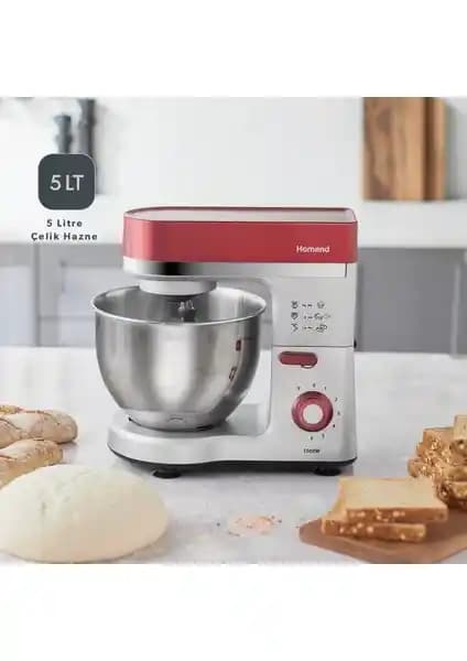 Homend Profashion 3012H Stand Mikser: Güçlü Motor ve Çok Yönlü Kullanım Özellikleri
