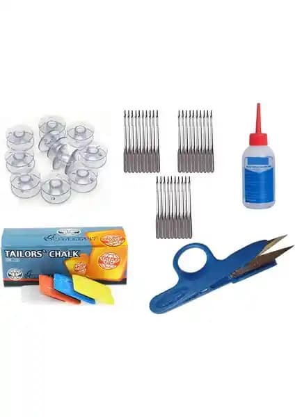 İşkur Makine Ev Tipi Aile Dikiş Makinesi Aksesuar Seti Güvenilir ve Çok Yönlü Kullanım