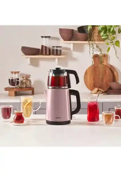 Karaca Cosmic Lilac 2 in 1 Çay Makinesi ve Kettle Modern ve Fonksiyonel Tasarım