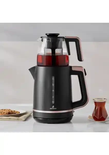 Karaca Maxi Tea XL 2in1 Cam Demlikli Çay Makinesi ve Kettle Roseberry Özellikleri ve Kullanım Rehberi