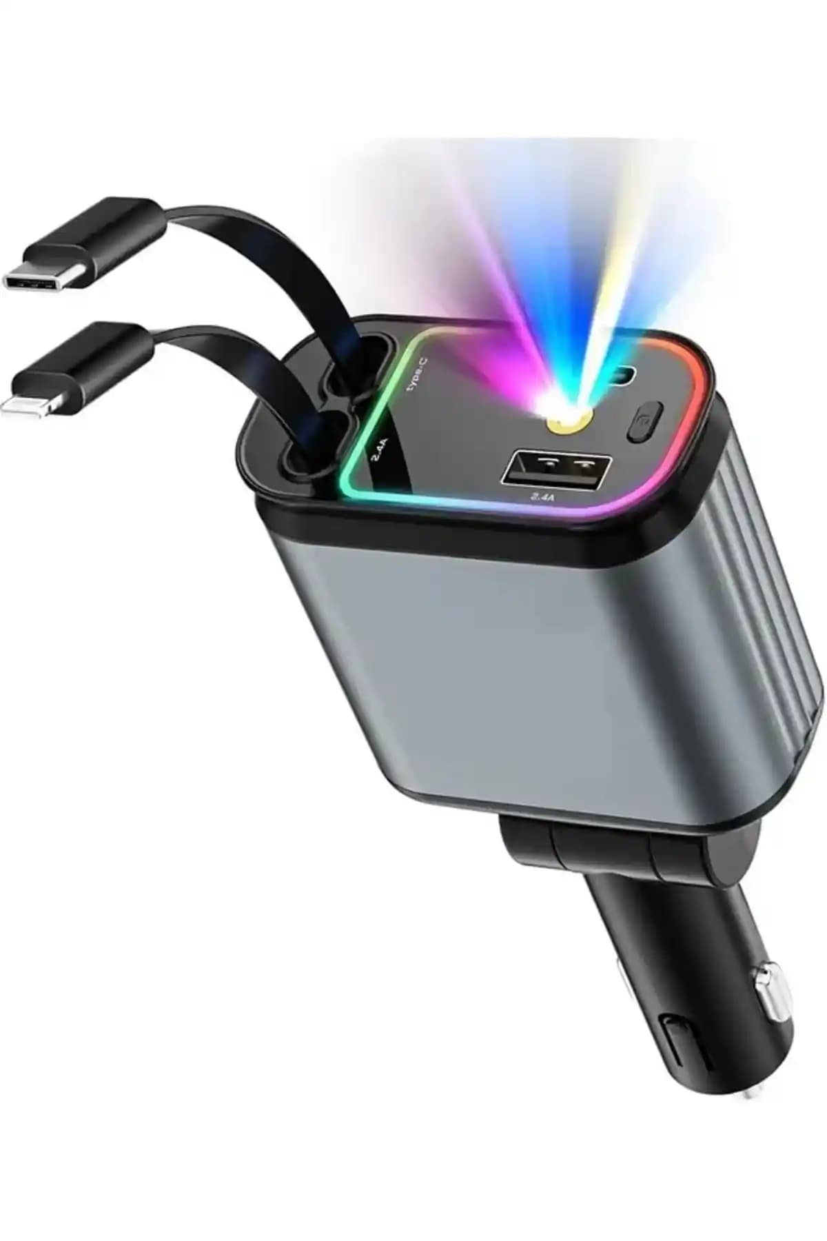 KAZEMTECH 66W Araç Çakmaklık Şarj Aleti: Yüksek Performans ve Estetik Tasarım