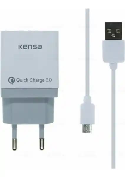 Kensa Micro USB 3.0 Hızlı Şarj Cihazı: Dayanıklı ve Yüksek Performanslı Taşınabilir Şarj Çözümü