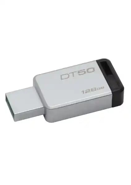 Kingston DataTraveler 50 128GB USB 3.0 Bellek: Yüksek Kapasiteli ve Dayanıklı Taşınabilir Depolama Çözümü