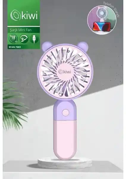 Kiwi Kfan-7603 Ultra Sessiz Telefon Tutacağı ve Mini Vantilatör Özellikleri