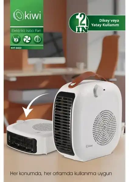 Kiwi KHT-8422 2000 W Fanlı Isıtıcı: Enerji Verimli ve Şık Tasarım ile Konfor Sağlar