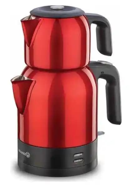 Korkmaz Demkolik Elektrikli Çaydanlık 1.8L Paslanmaz Çelik Modern Tasarım ve Fonksiyonellik