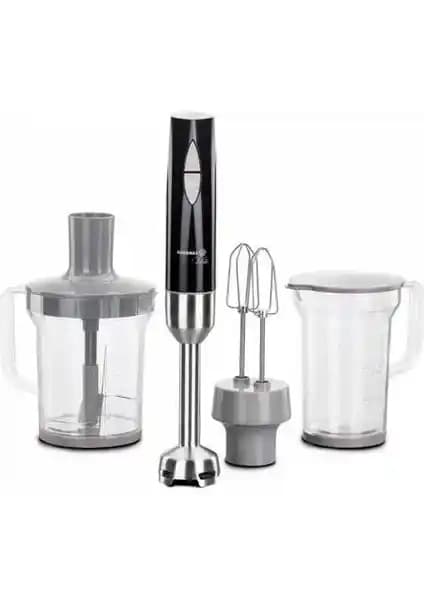Korkmaz Vertex Mega Inox Siyah Blender Seti: Güçlü Performans ve Şık Tasarım