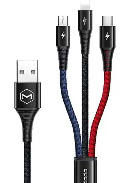 Mcdodo CA-6220 3-in-1 Çok Fonksiyonlu Veri ve Şarj Kablosu Özellikleri ve Kullanıcı Yorumları