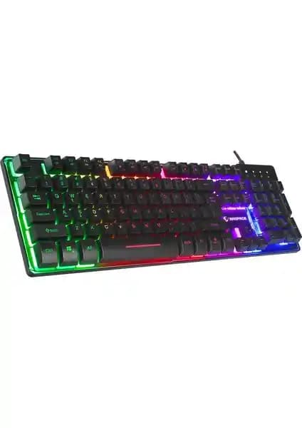 Rampage Titan K9 Siyah USB Gökkuşağı Renkli Aydınlatmalı Oyun Klavyesi İnceleme ve Özellikleri