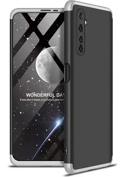Realme 6 Pro için 3 Parça Çift Katmanlı Koruma Kılıfı Şık ve Dayanıklı Tasarım
