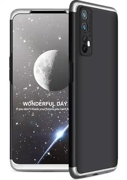Realme 7 İçin Üç Parçalı 360 Derece Koruma Kılıfı Güçlü ve Şık Tasarım