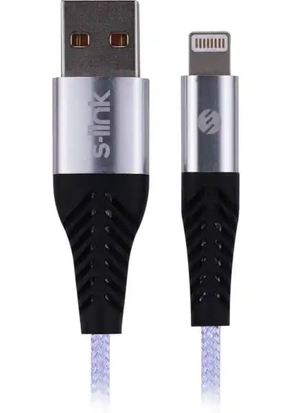 S-Link Lightning 3A 1 Metre Hızlı Şarj ve Veri Kablosu Apple Cihazları İçin Güvenilir
