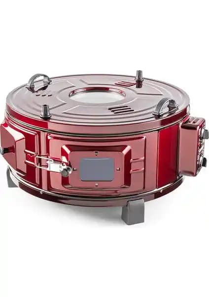 Şamdan Lüx 42 Lt Termostatlı Yuvarlak Döner Fırın Modern Mutfaklar İçin Uygun ve Dayanıklı