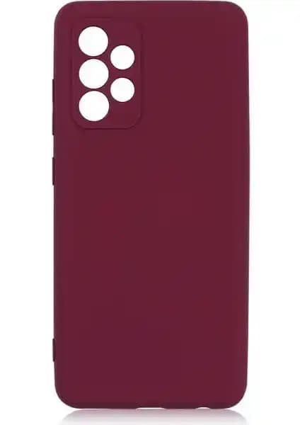 Samsung Galaxy A52 için Şık ve Koruyucu Kadife İç Yüzeyli Silikon Kılıf