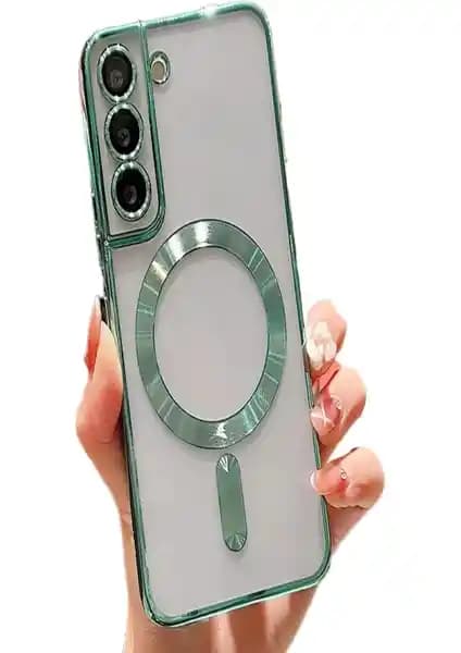 Samsung Galaxy S21 FE için Şeffaf Silikon Kılıf Estetik ve Koruma Sağlar