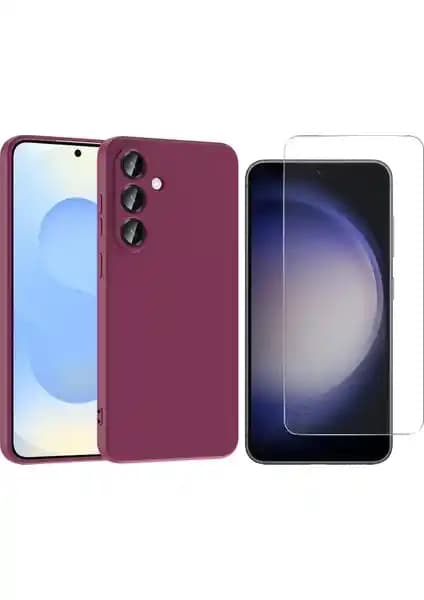 Samsung Galaxy S25 FE İçin Şık ve Dayanıklı Kılıf ve Ekran Koruyucu Seti