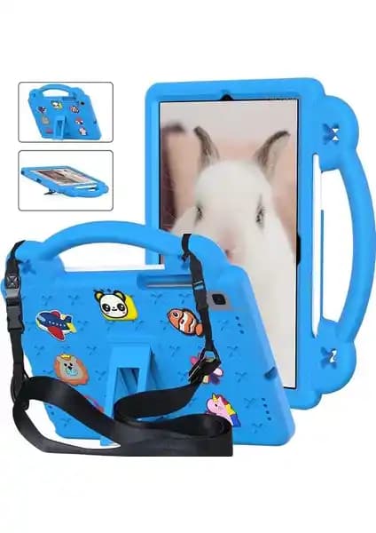 Samsung Galaxy Tab A8 SM-T290 için Çocuk Güvenliği ve Eğlence Odaklı Kılıf Tasarımı