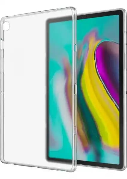 Samsung Galaxy Tab S5E (T720) için Hafif ve Şeffaf Silikon Arka Kapak Koruma Kılıfı