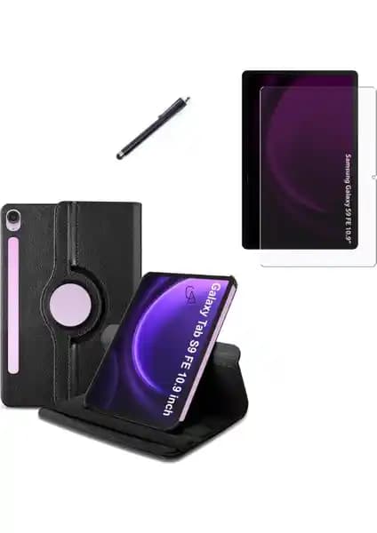 Samsung Galaxy Tab S9 FE SM-X510 için Güçlü Koruma ve Çok Fonksiyonlu Kılıf Seti