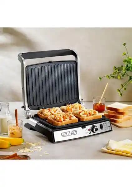 Schafer Grill Haus Inox Tost Makinesi: Çok Fonksiyonlu ve Estetik Mutfak Aleti