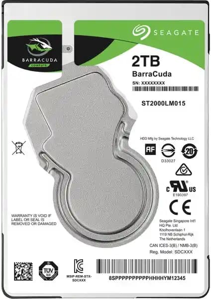 Seagate Barracuda 2TB 2.5 İnç Notebook Diski: Yüksek Kapasite ve Güvenilirlik