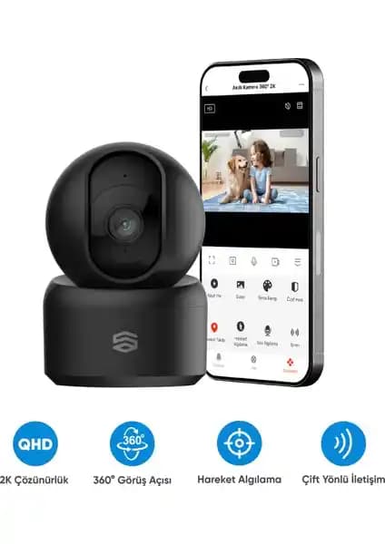 Şımart Akıllı 360° Kamera Güvenlik Çözümü Yüksek Çözünürlük ve Geniş Kapsama Alanı ile