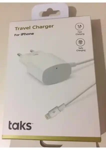 Taks iPhone Lightning Dahili Kablo Seyahat Şarj Cihazı Güvenilir ve Pratik Kullanım İçin Tasarlandı