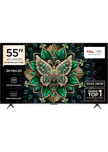 TCL 55C6K 55 İnç 4K Ultra HD MiniLED Google TV ile Gelişmiş Görüntü ve Ses Deneyimi