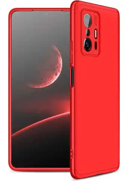 Xiaomi Mi 11T için 3 Parça 360 Ays Kapak Kılıf Üstün Koruma ve Şık Tasarım