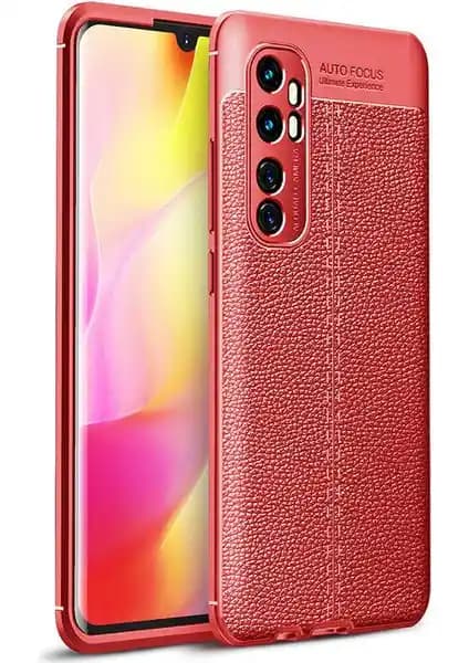 Xiaomi Mi Note 10 Lite için Darbeye Dayanıklı Deri ve Silikon Kılıf Üstün Koruma Sağlar