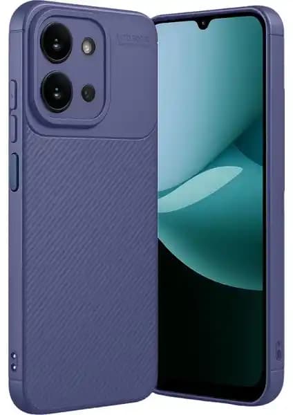 Xiaomi Redmi 15C Uyumlu Karbon Desenli Silikon Kılıfı ile Güçlü ve Şık Koruma Sağlayın