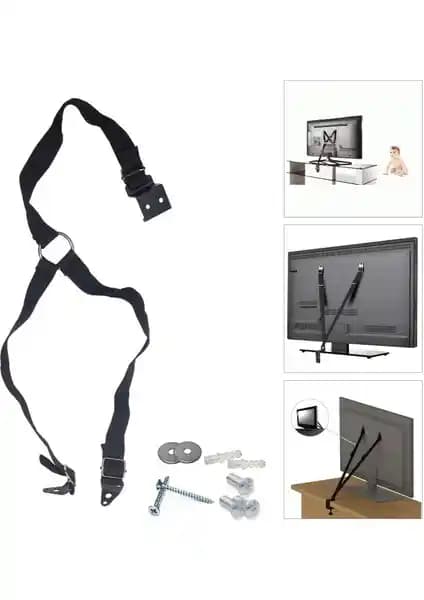 Xtrasafe LCD LED TV Güvenlik Kemeri 15-80 inç ekranlar için güvenlik ve stabilite sağlar