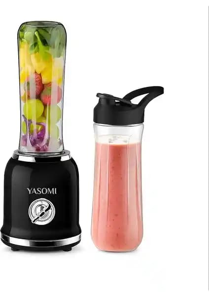 Yasomi BL019 Retro Smoothie Blender: Estetik ve Güçlü Performansıyla Mutfaklarınızın Vazgeçilmezi