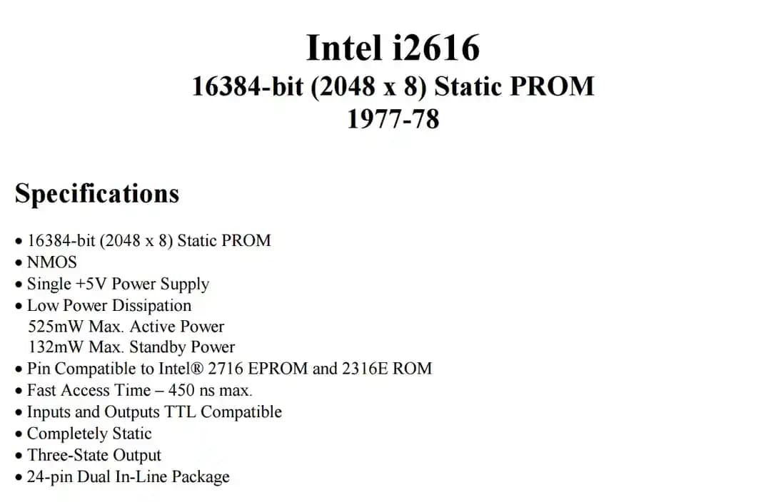 Intel D2616 / I2616 EPROM ve Mask ROM Arasındaki Temel Farklar ve UV Silme Süreci