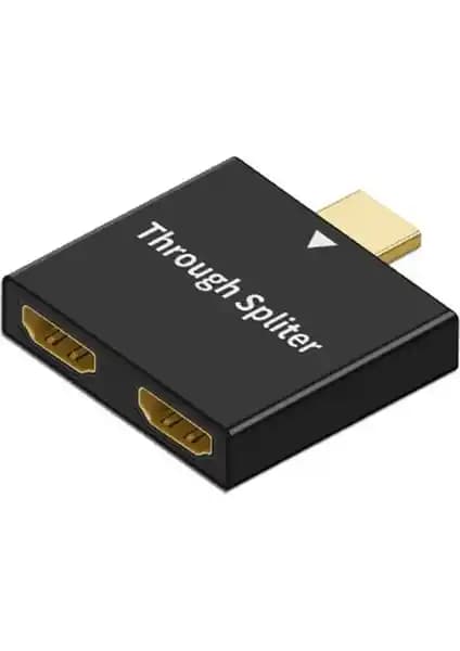 Ally HDMI Splitter 2in1 1080P Çoğaltıcı Adaptör ile Çoklu Ekran Kullanımı