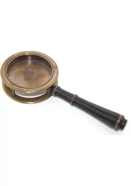 AyrStore Pirinç Tutmalı Küllük KSK2088 Şık ve Dayanıklı Masaüstü Dekoratif Aksesuar