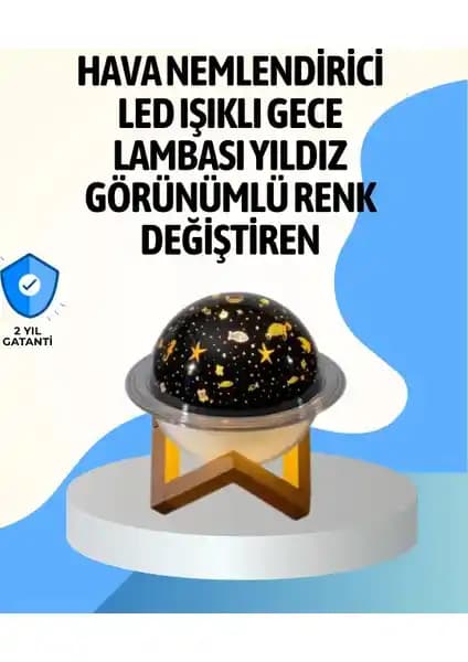 Belle Fusion Bfs Projektör ile Çok Fonksiyonlu Taşınabilir Nemlendirici ve Atmosfer Yaratıcı Cihaz