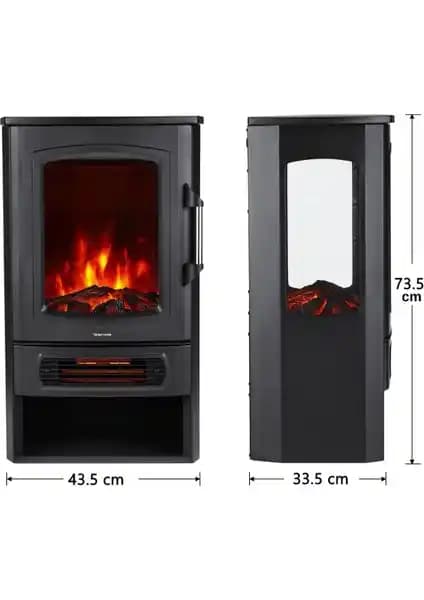 Gunbo Home Xlarge Elektrikli Şömine ve Soba Modern ve Güvenli Isıtma Çözümü